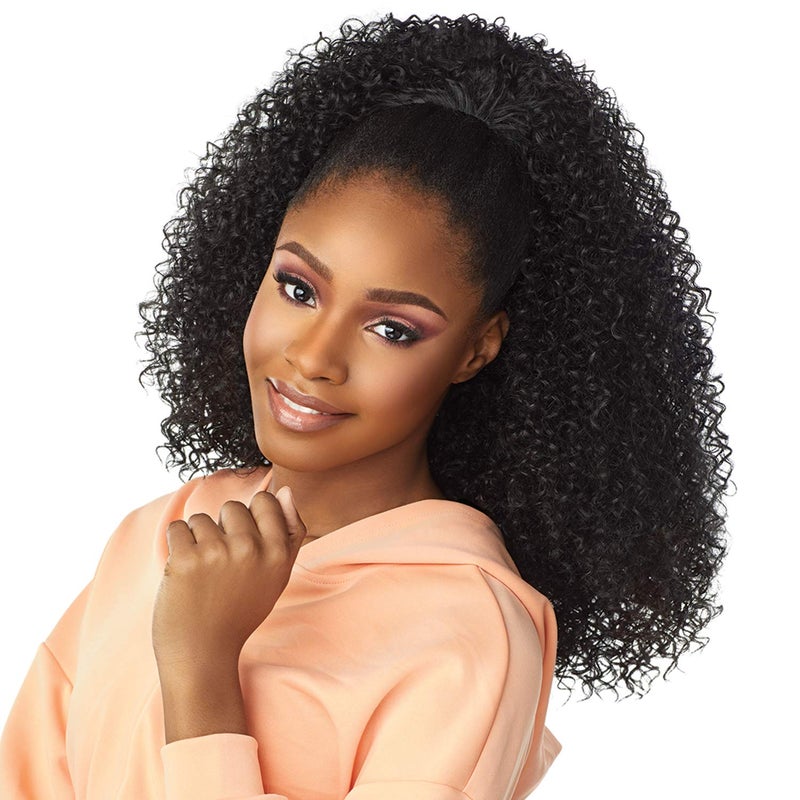 Sensationnel Instant Updown Halfwig Pony - Iud 3 4 Style in 1 Half Wig And Pony Drawstring (1B OFFBLACK) - Image 3